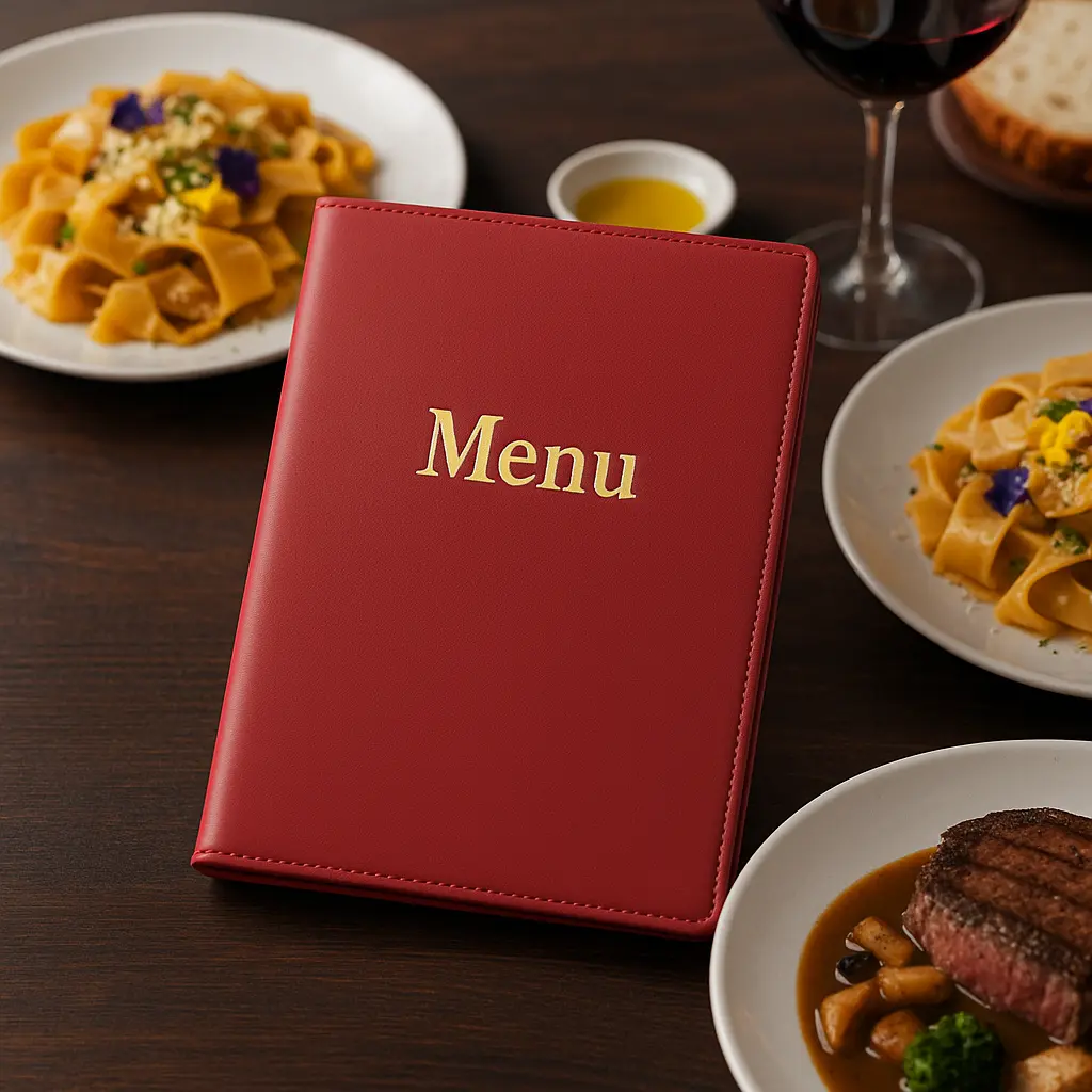 Menu Folder PU Leather greatest high